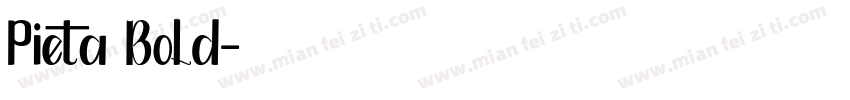 Pieta Bold字体转换